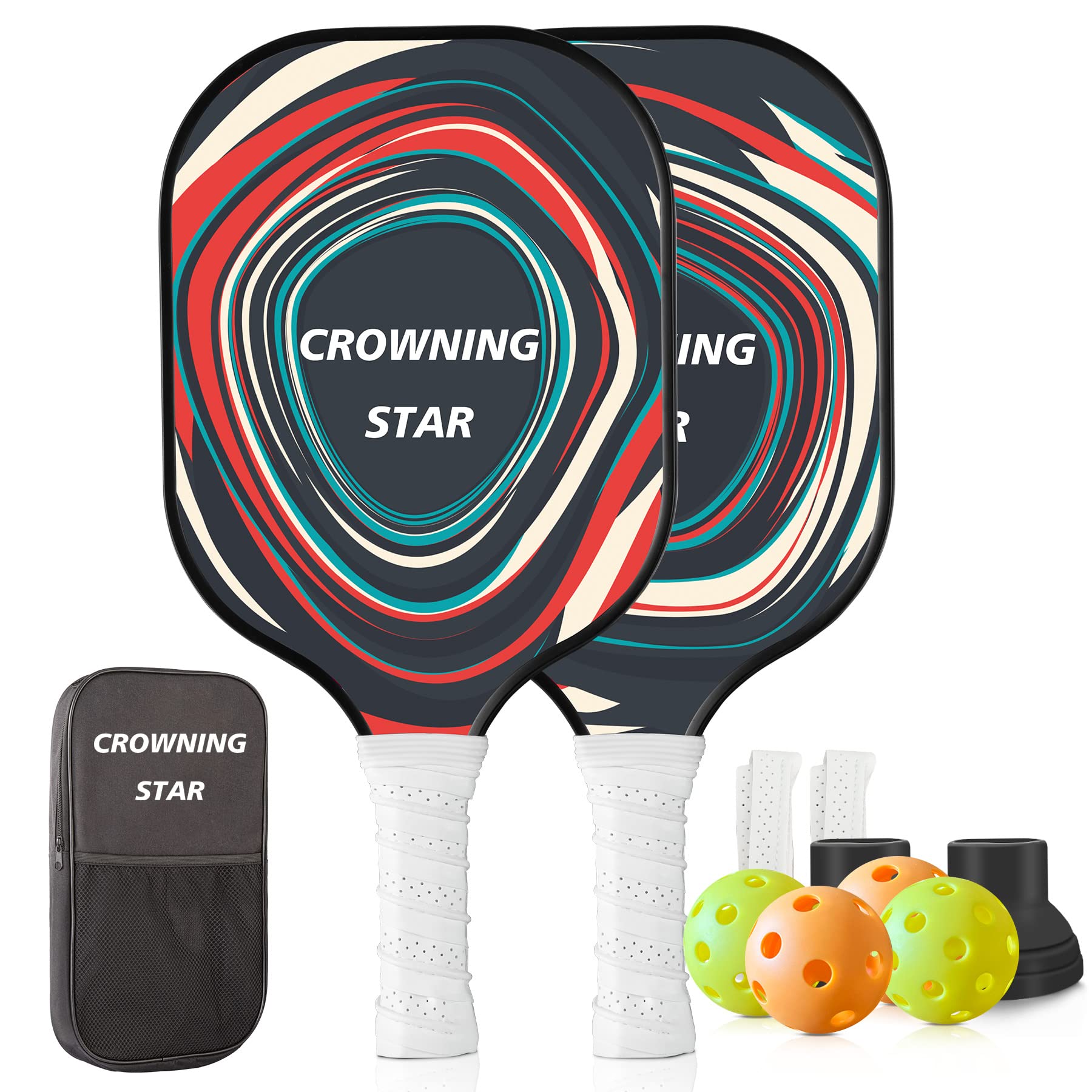 Buy Pickleball Paddles Set of 2 Fiberglass Core Pickleball