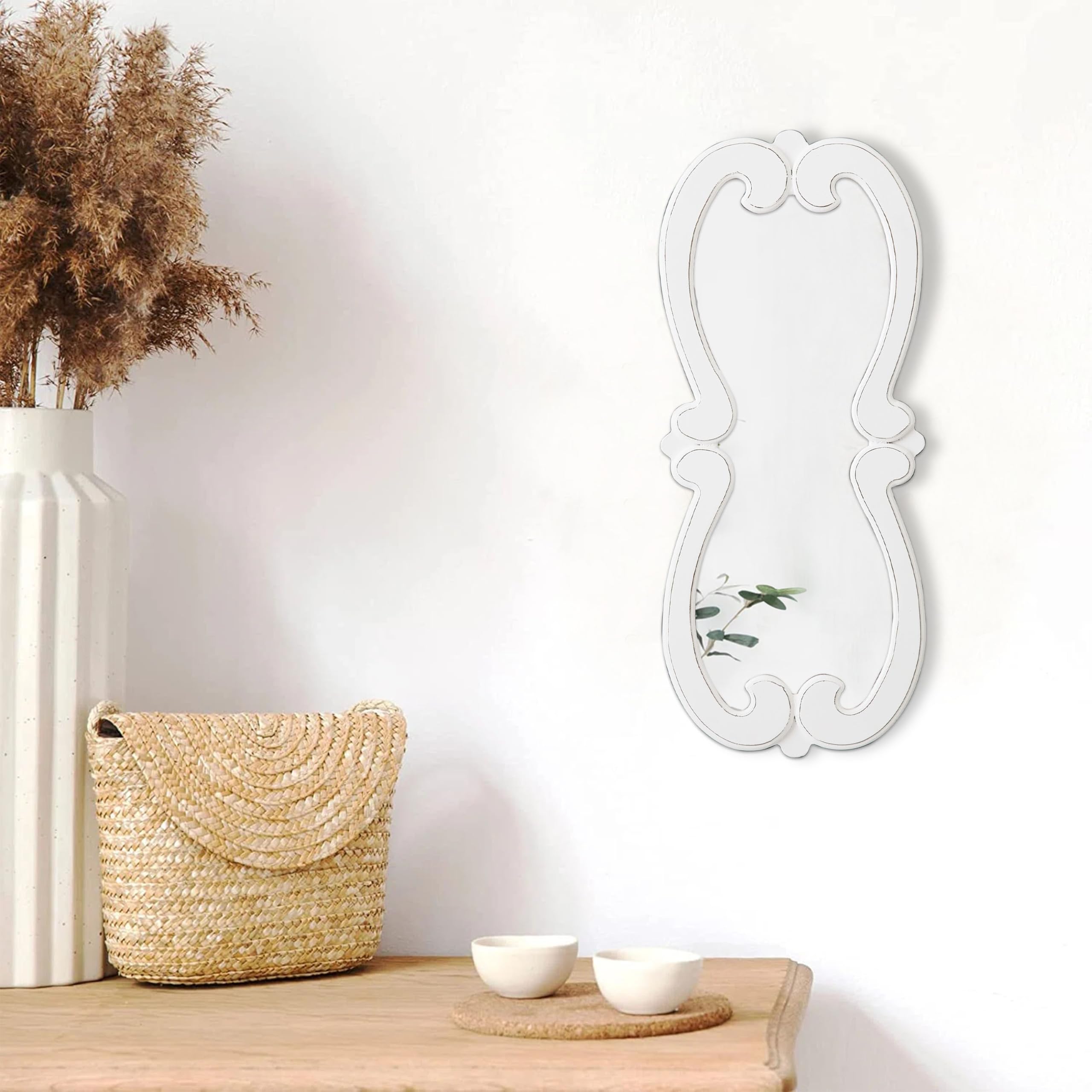 Miroirs muraux festonnés miroiterie design organique glace suspendre pour chambre