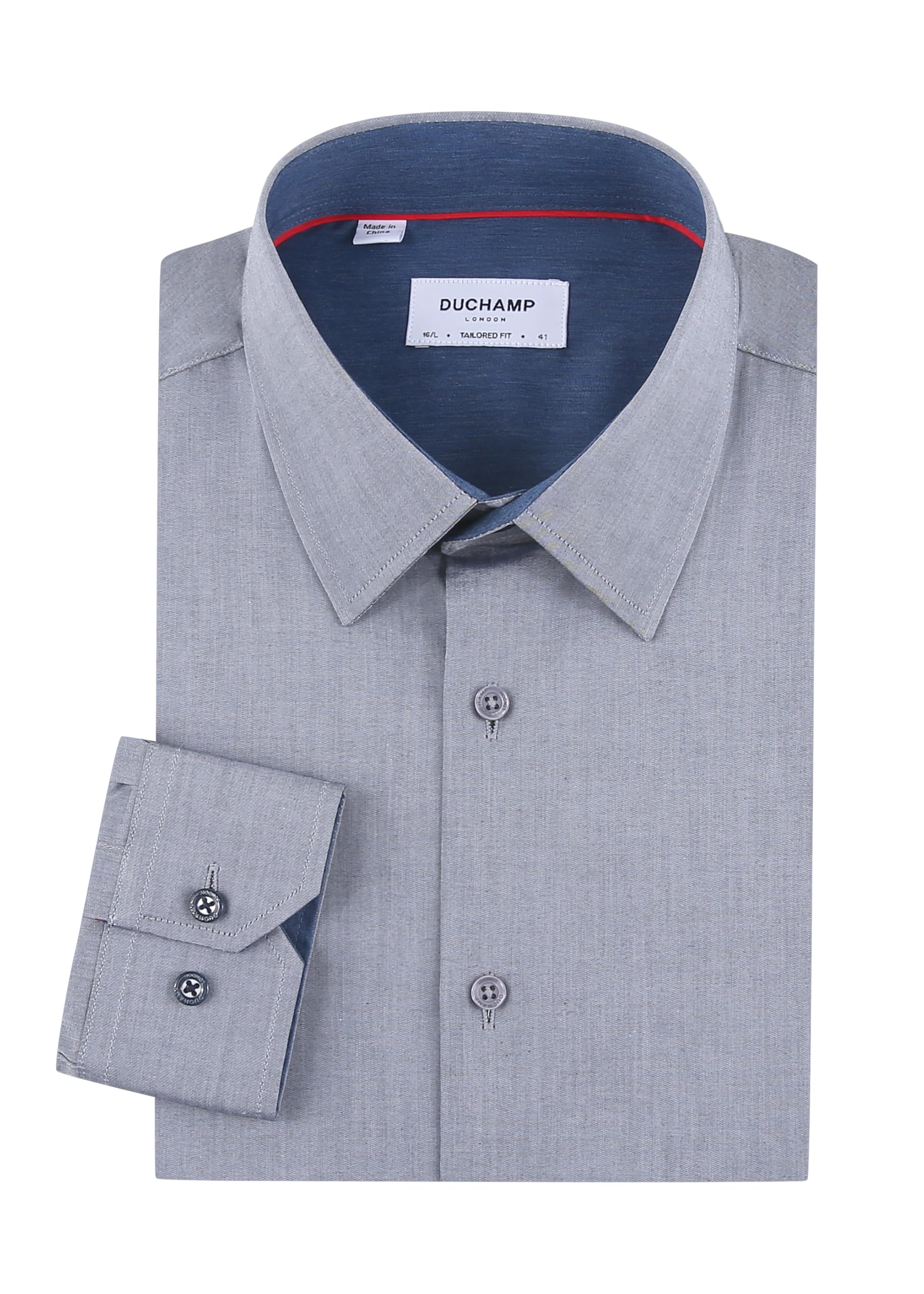 Duchamp London Solid Mens Dress Shirt