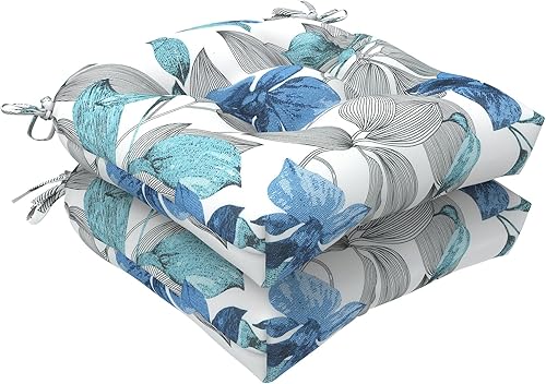 Miniatura 10 de LVTXIII Cojín de asiento de mimbre en forma de U para exteriores e interiores, juego de cojines decorativos para sillas de patio, jardín, muebles de