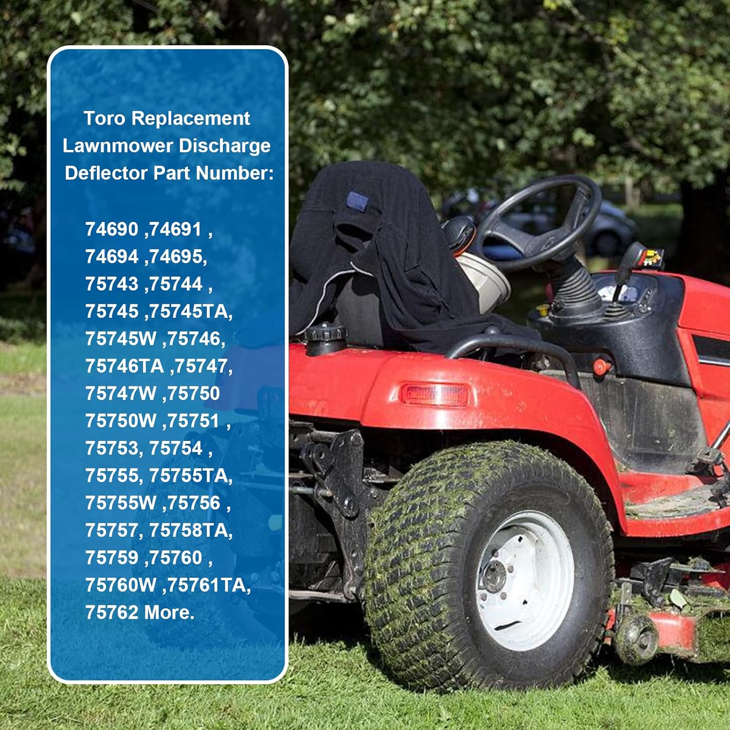 138-7502 Lawnmower Timecutter Deflector Shield Replacement for 42-60" Toro,Exmark,Quest and E-Series Riding Lawnmower QZE725GKC42200 QZE725GKC50200 QZS735GKC54200