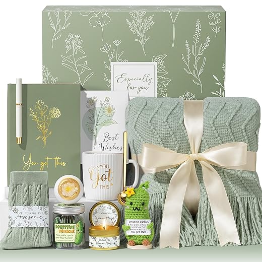 Self Care Cestas de presentes para mulheres, presentes de aniversário para o dia das mães, pacote de cuidados de spa após a cirurgia, pensamento inspirador de você cesta de simpatia sinta-se melhor