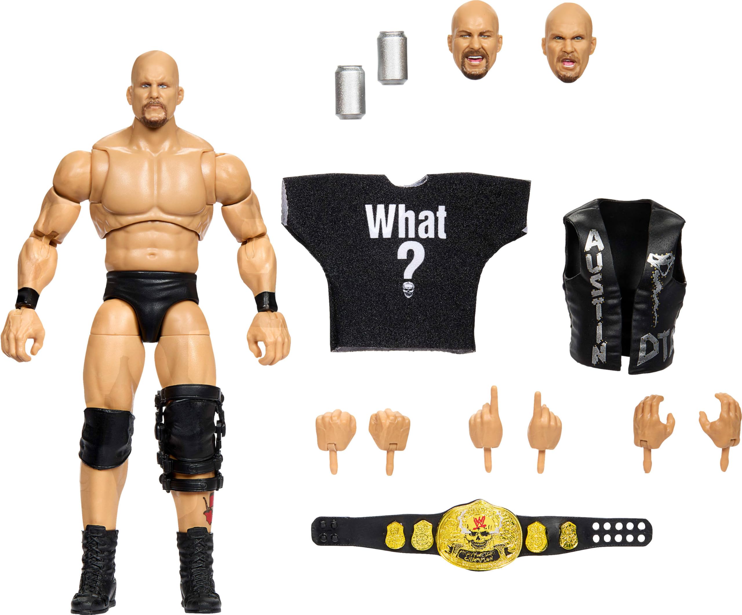 Mattel WWE Ultimate Edition Stone Cold Steve Austin Action Figure & Accessories