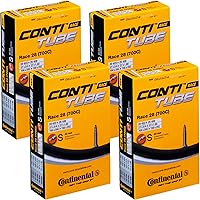 Continental Race 28" 700x20-25c Bike Inner Tubes - 42mm Presta Valve Pack of 4 with Sticker