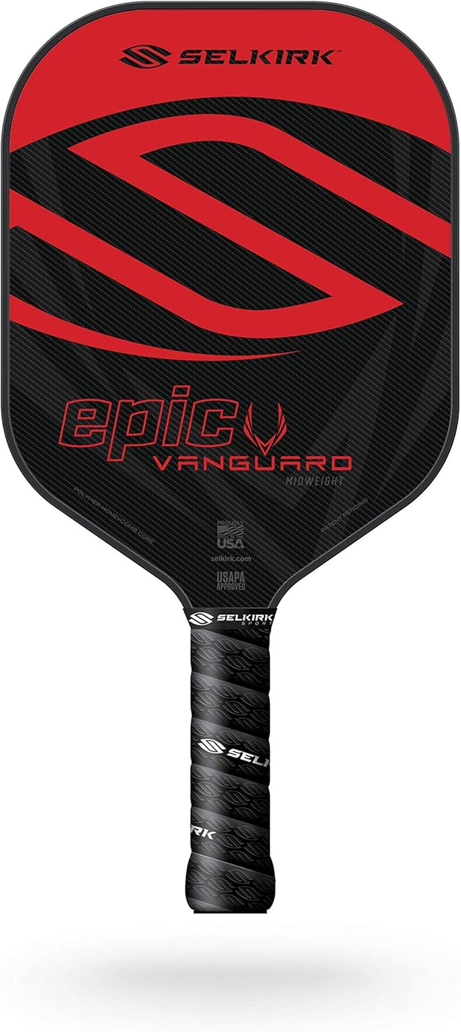Selkirk Sport Vanguard Hybrid Pickleball Paddle | Carbon Fiber Pickleball Paddle with a Polypropylene X5 Core | Pickleball Rackets