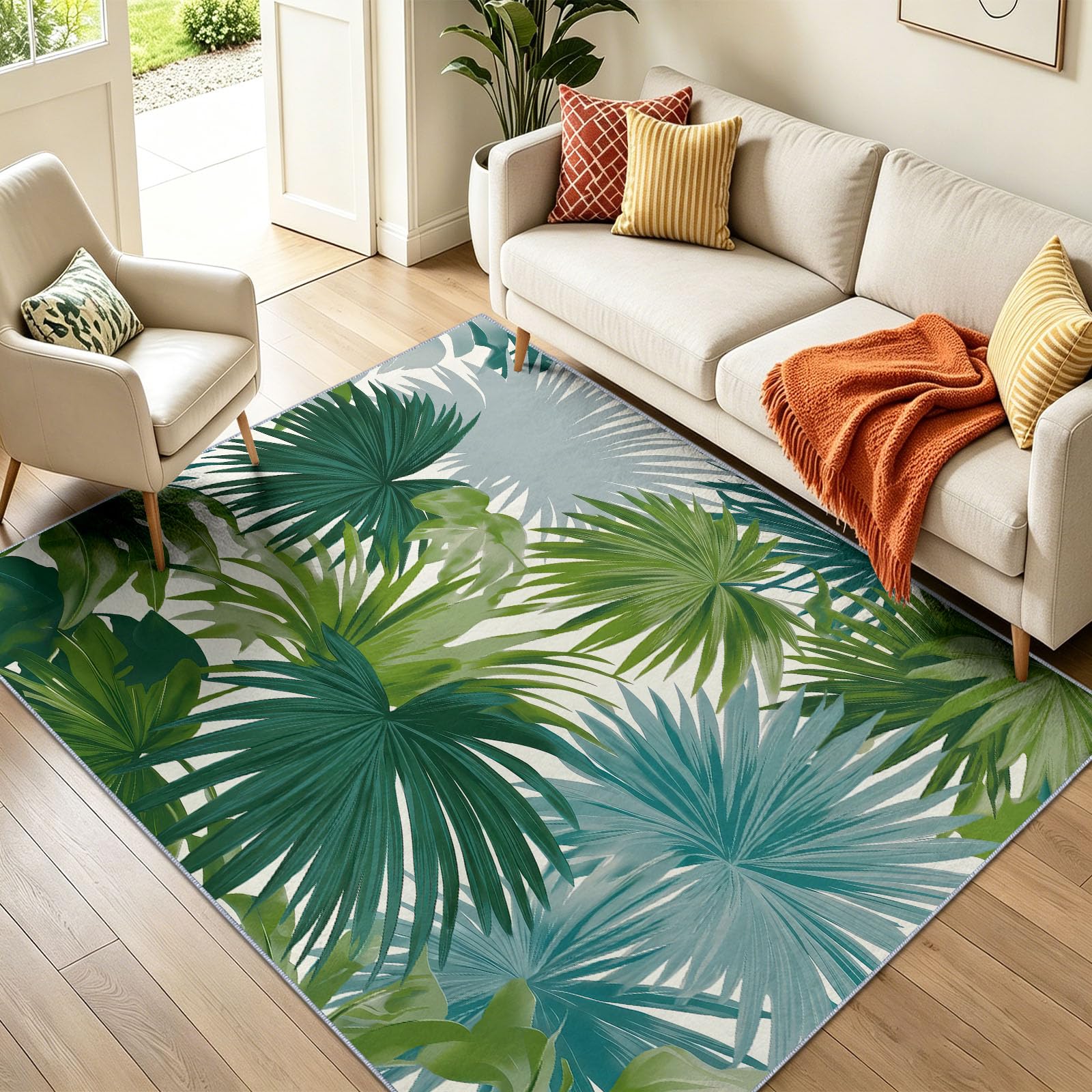 Générique Beige Tapis Salon 90x150 cm Minimaliste Chic Tapis de Jeu