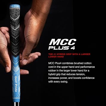 Golf Pride MCC Plus4 Golf Club Grip, Light Blue/White
