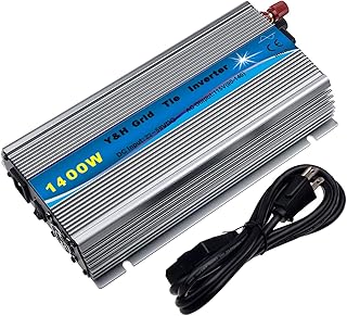 Y&H 1400W グリッドタイインバーター MPPT 純正弦波 インバーター DC30-45V入力AC90-140V出力【24V/36Vソーラーパネル対応】