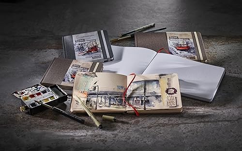 Miniatura 4 de Hahnemühle - Cuaderno de acuarela con tonos - Libro de papel de acuarela tintado para pintar dibujo y medios mixtos - Cuaderno de bocetos