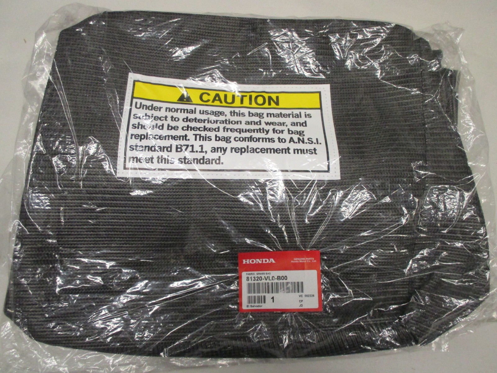 Honda 81320-VL0-B00 Fabric Grass Bag
