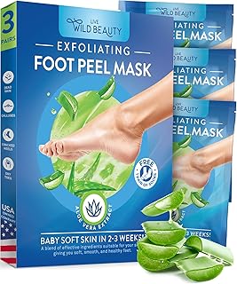 Foot Peel Mask Callus Remover (3 Pack), Moisturizes Dry Cracked Feet, Foot Mask to Peel off Dead Skin, Baby Soft Foot Exfoliator for Calluses, Foot Peeling Mask, Peeling Foot Mask, Feet Peel Mask