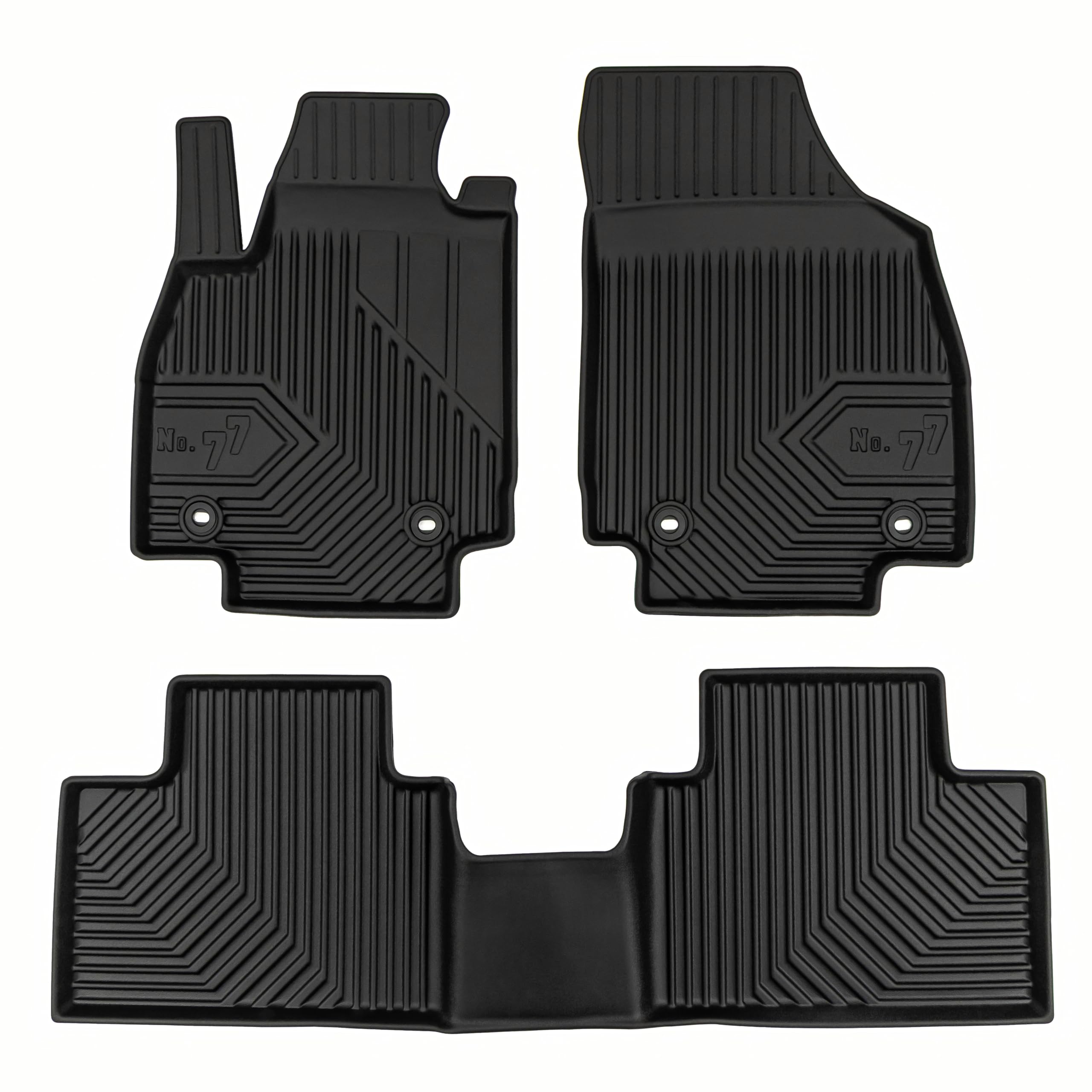 FROGUM No. 77 Alfombrillas para Coche Alfombras para MG ZS II Hybrid+ Desde 2024 | Borde Alto | para Todo el año | Tamaño