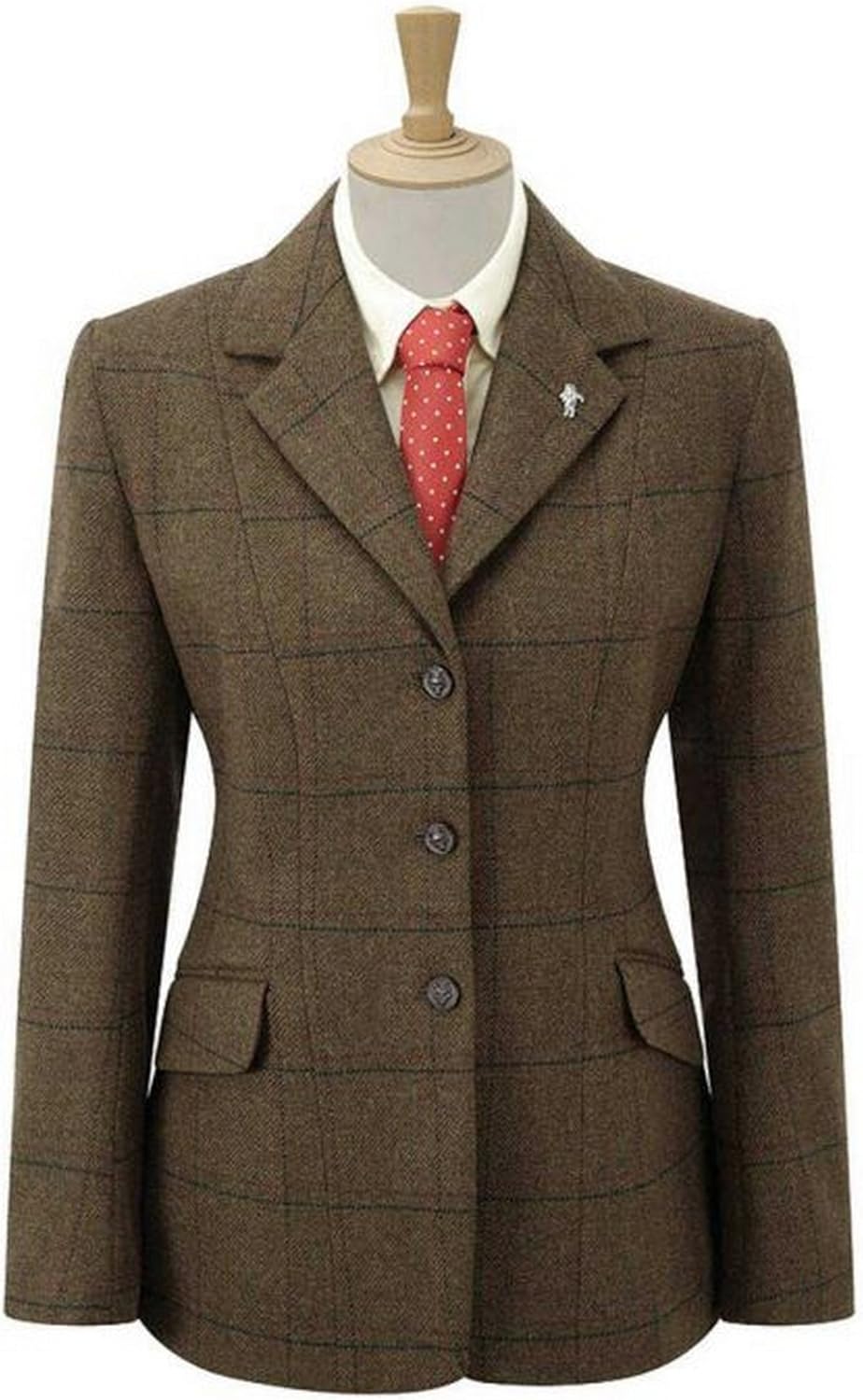 Caldene Southwold Tweed Competition Veste Mixte, Bleu, 34