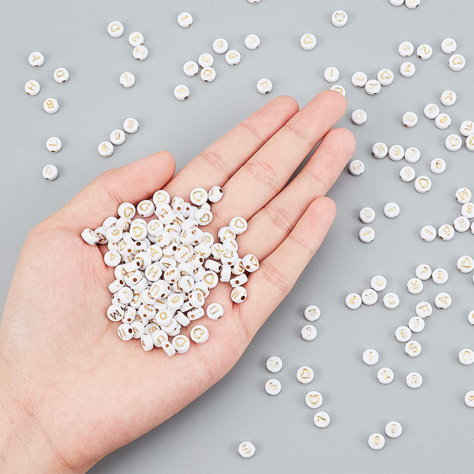 CHGCRAFT 120 Pcs Signe De Paix Perles Bonbons Couleur Paix