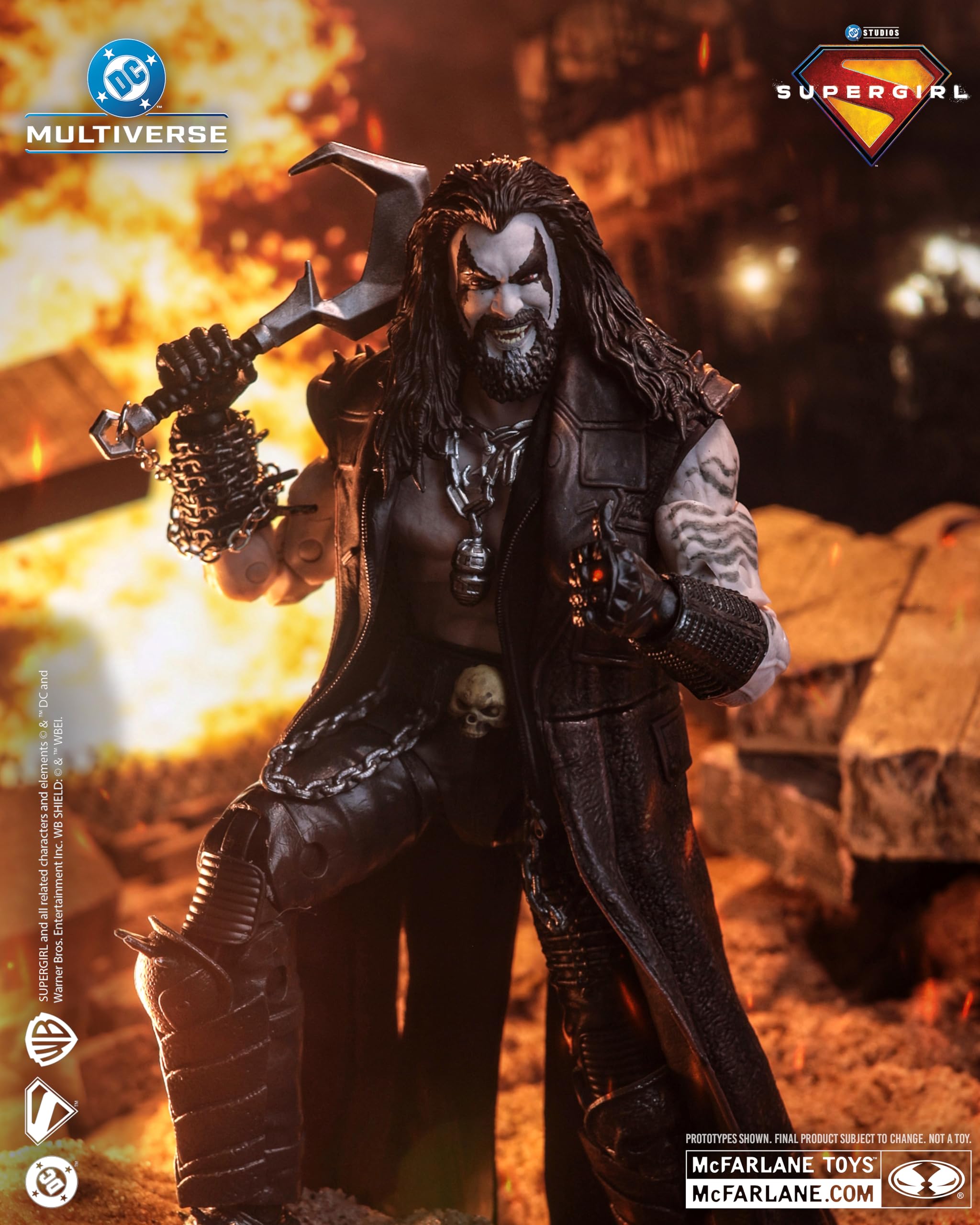 McFarlane -DC Multiverse Lobo (Supergirl Movie) 7 cali figurka akcji (Deluxe Theatrical Edition)