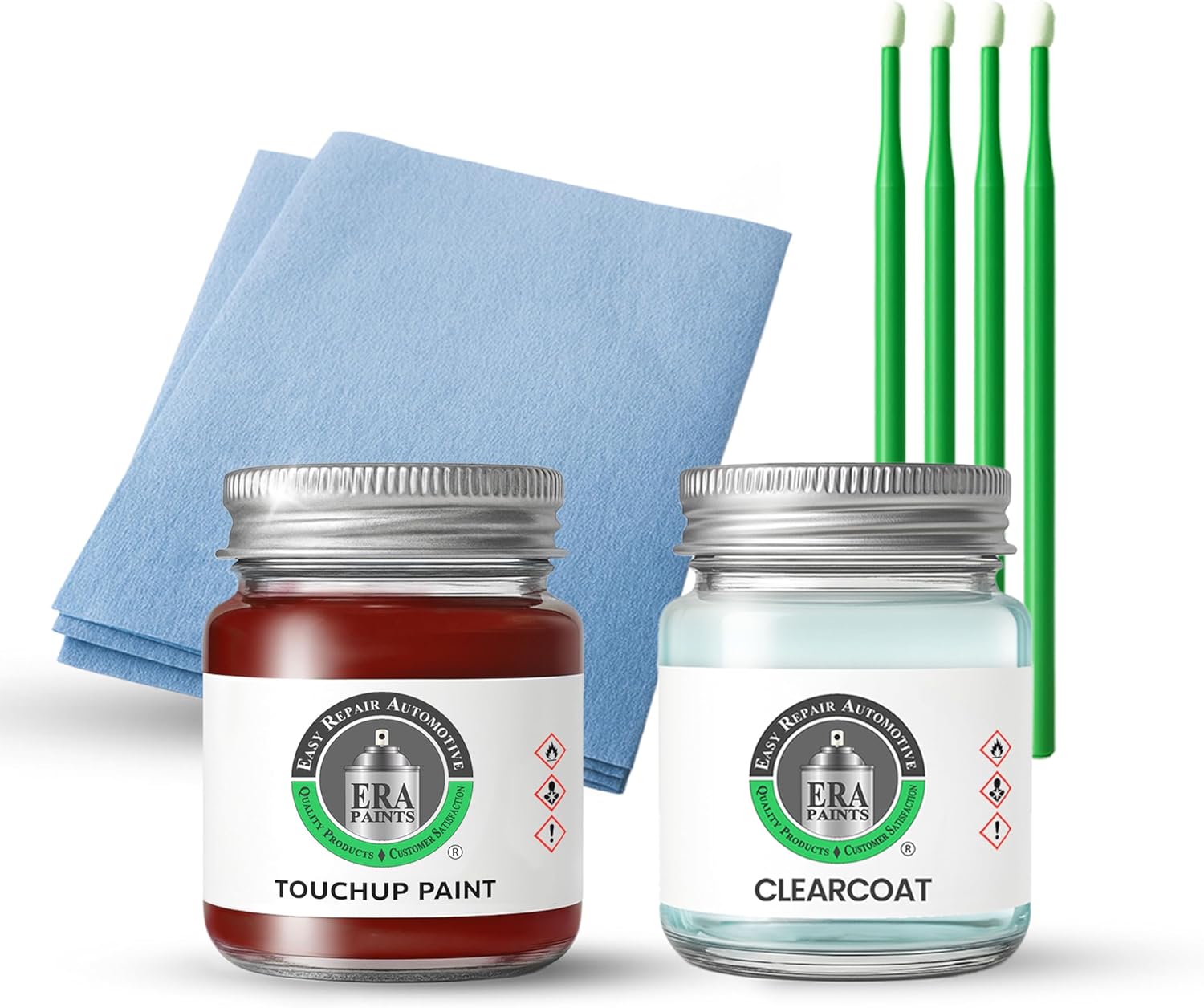 ERA Paints - C34 - San Francisco Red Metallic for BMW Exact OEM Color Match Automotive Touch Up Paint for Cars - Scratch & Chip Repair for Metal & Plastic - Essential Kit - Made in USA
