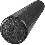 High Density Muscle Foam Rollers by Day 1 Fitness - Sports Massage Rollers for Stretching, Physical Therapy, Deep Tissue, Myofascial Release - Ideal for Exercise and Pain Relief - Solid Black, 36