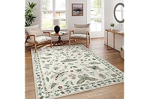 Lahome Printed Rug: A Canvas of Insect-Inspired Beauty