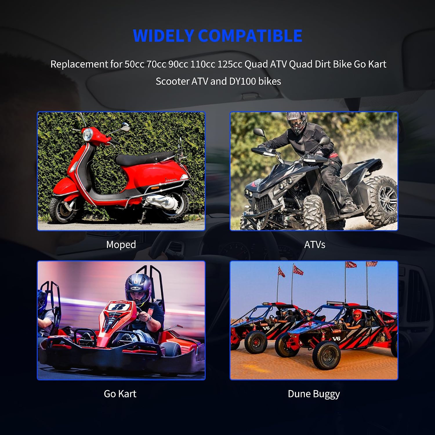 4 Pin DC CDI Box Replacement for 50cc 70cc 90cc 110cc 125cc Quad ATV Quad Dirt Bike Go Kart Scooter ATV