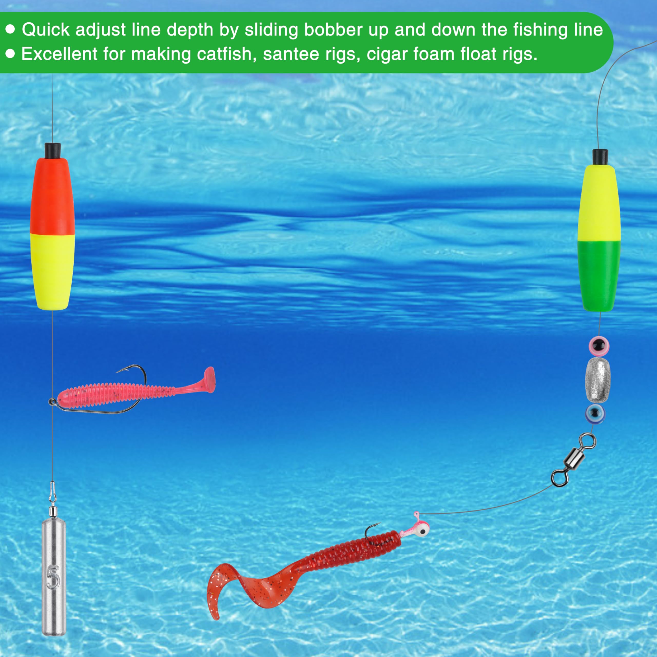 Snapklik.com : Fishing Bobbers Floats For Catfish Peg Floats For ...