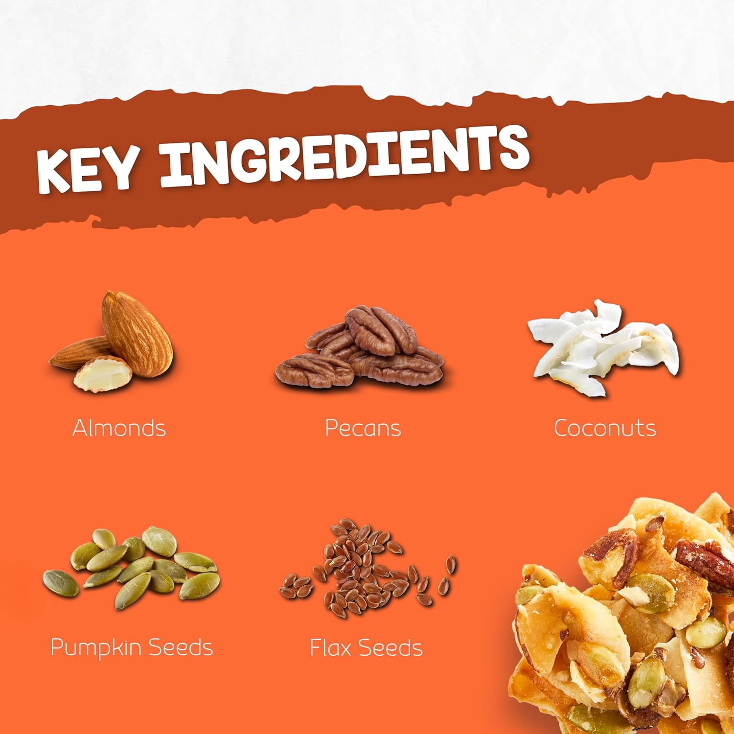 Inno Foods Organic Almond Pecan Clusters, Gluten Free, Keto Friendly, 2 Pack, 16 oz Each