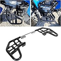 ECOTRIC Nerf Bars with Nets for 2001-2024 Honda TRX 250EX 250X Sportrax 250 - Durable Aluminum Steel ATV Foot Guards Black/Silver