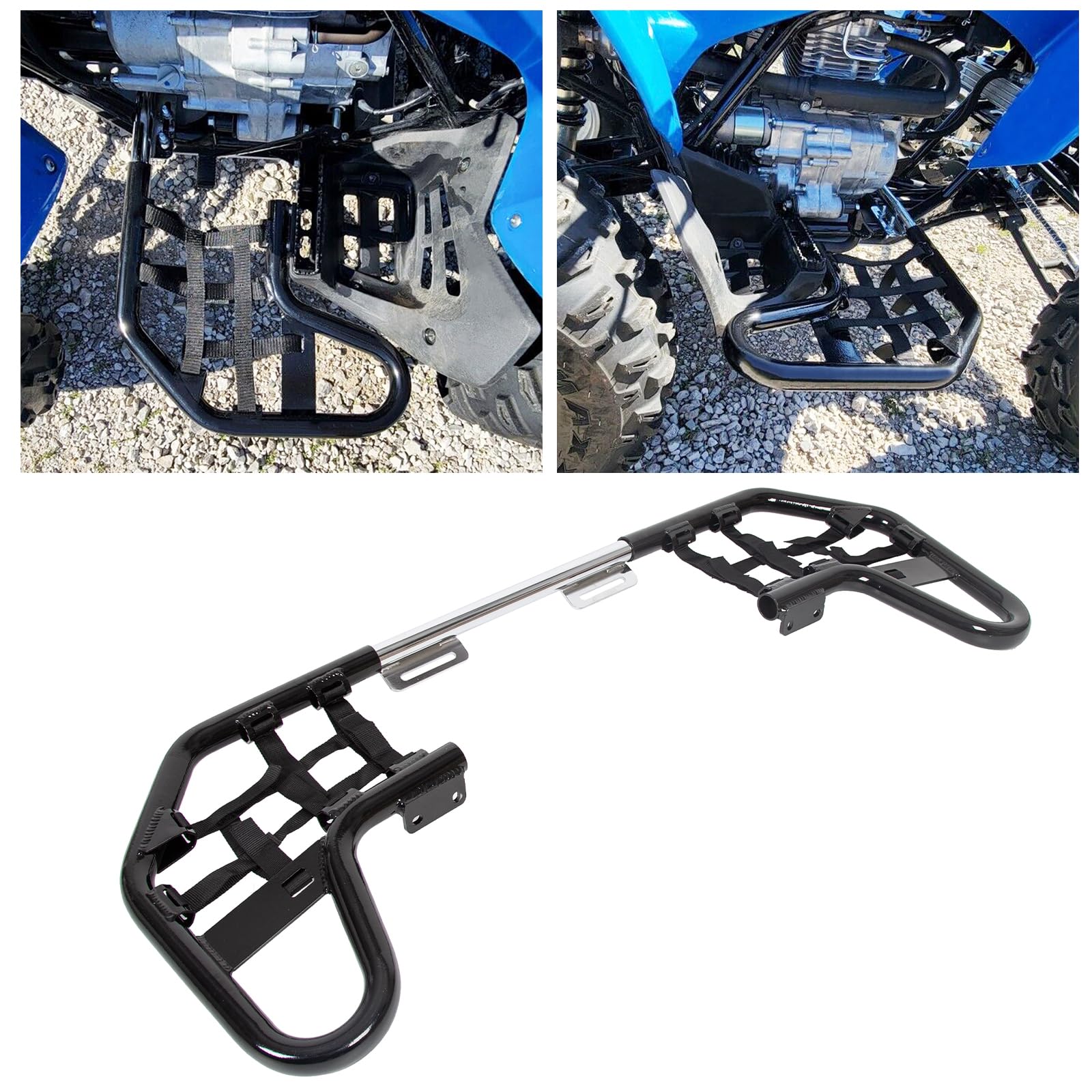 Amazon.com: ECOTRIC Nerf Bars w/Nets Guards Rack Compatible with