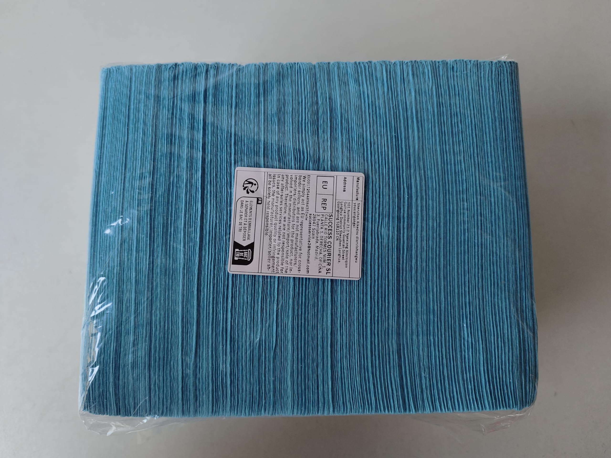 Aokbean 125 Piezas 13x17,7 Pulgadas 3 Capas Mantel Desechable para Tatuajes Mantel Impermeable para Tatuajes Almohadilla de Limpieza de Toalla para Suministros de Tatuaje (Azul)