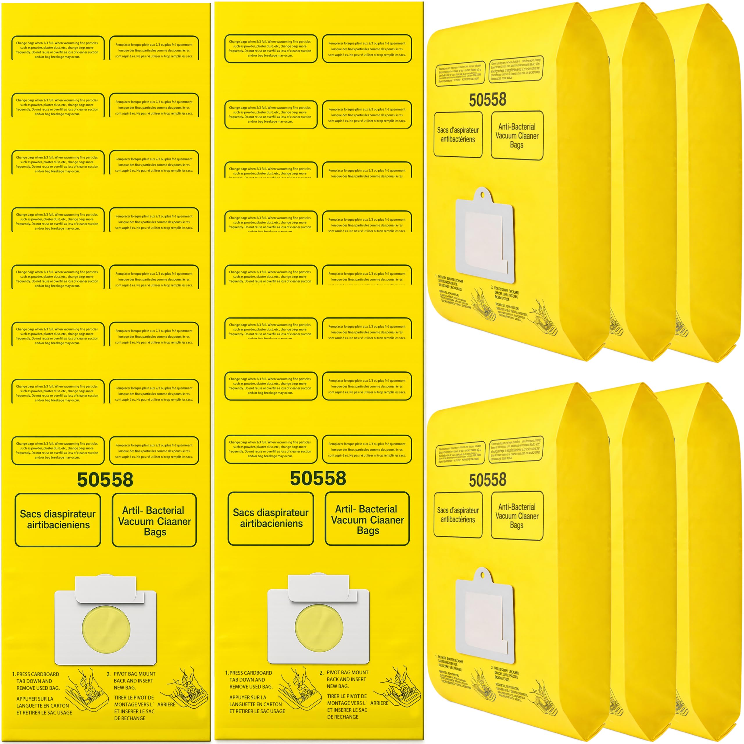 22 Pack Replacement Vacuum Bags Compatible with Kenmore Canister Type C/Q 5055 50555 50558 50557 and Type C-5 C-18 Vacuum