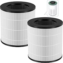 2 Pack A2 Replacement Filter Compatible with AMEIFU GDAP1W and VEWIOR A2 (ClearAir-A2) Air Purifier, 3-in-1 HEPA Filter with High-efficiency Activated Carbon Filter for Pollen Dust Pet Dander Smoke