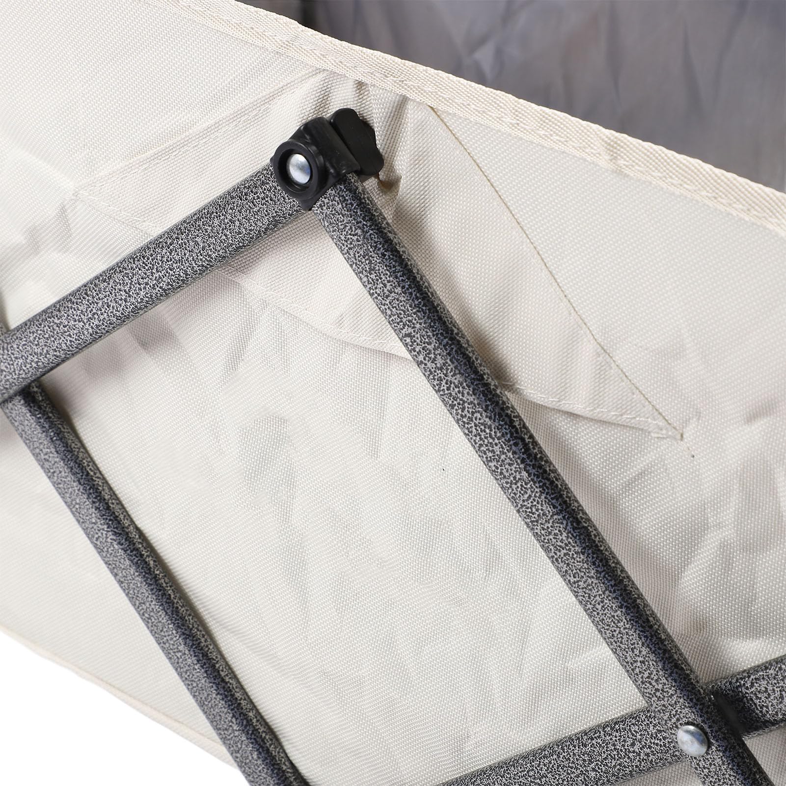 Cocoarm Carrello Pesante Pieghevole, Capacità 150KG Carrello da Campeggio con Ampio Deposito, Telaio in Acciaio e Fibra di Poliestere per Trasporto All'aperto, Spiaggia, Campeggio,