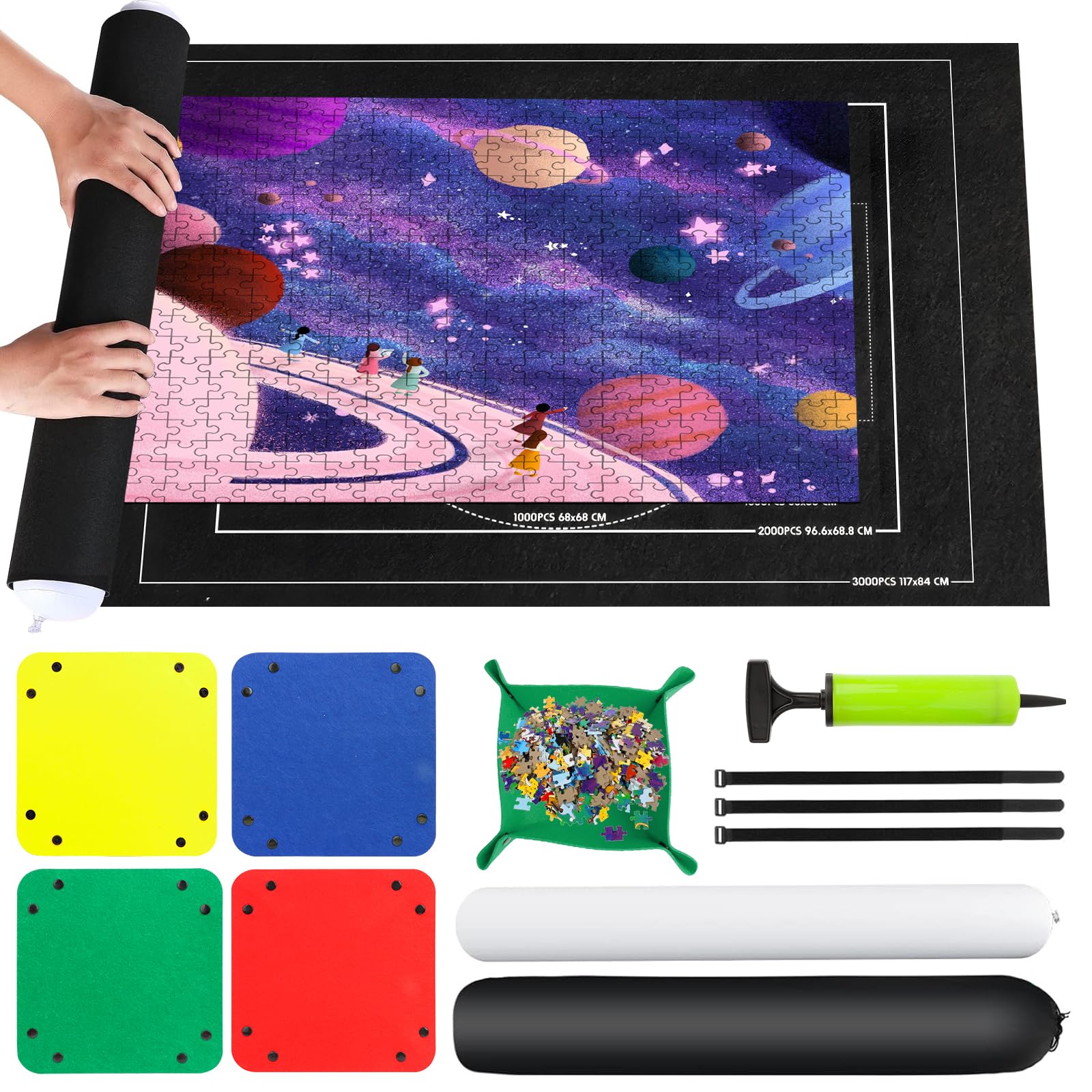 KIDIZ ® Tappeto puzzle da 86 pezzi - tappeto da gioco per bambini - tappetino in