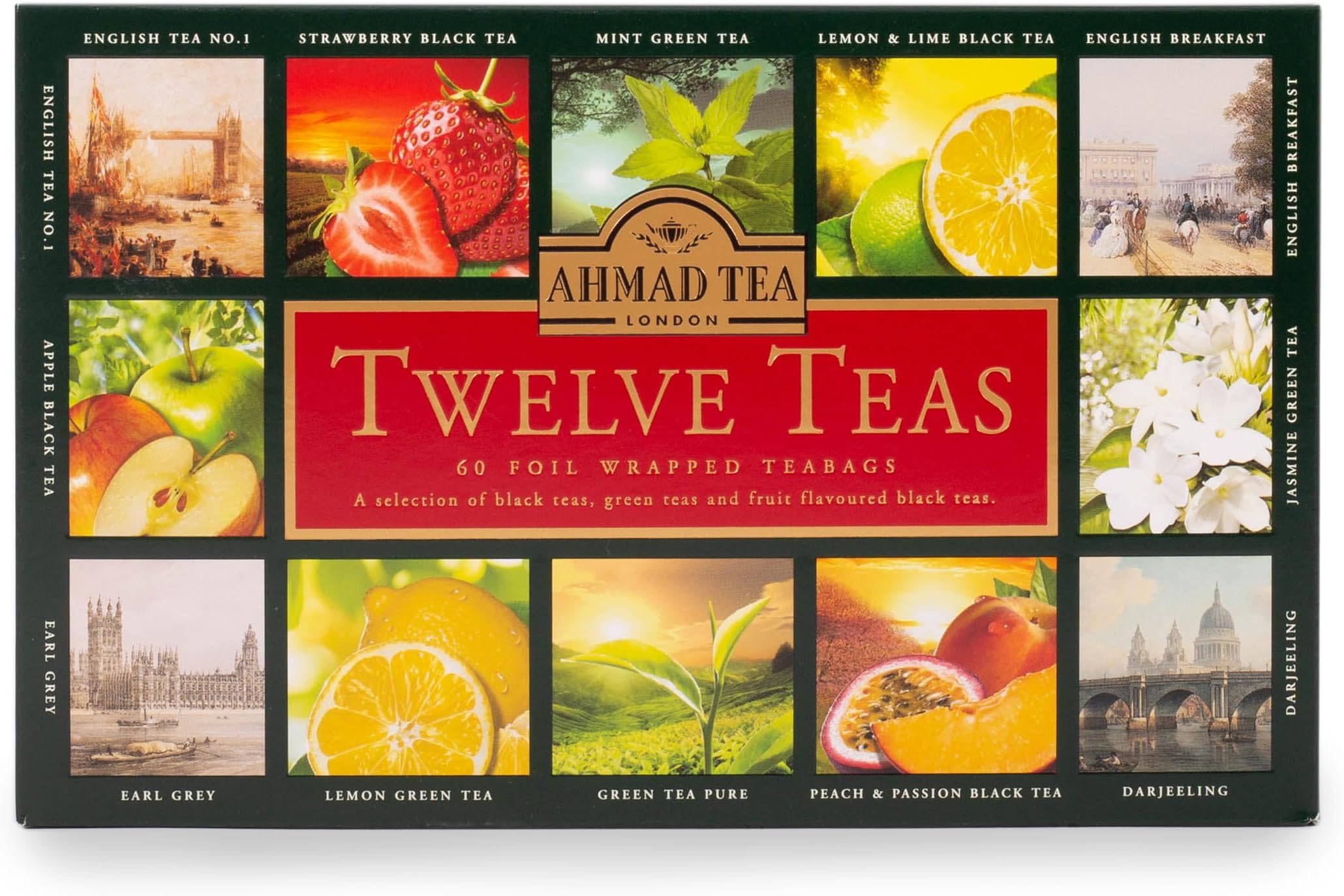 Ahmad Tea Gifts | Twelve Teas Selection Pack | Black teas, Green teas, Fruit ...