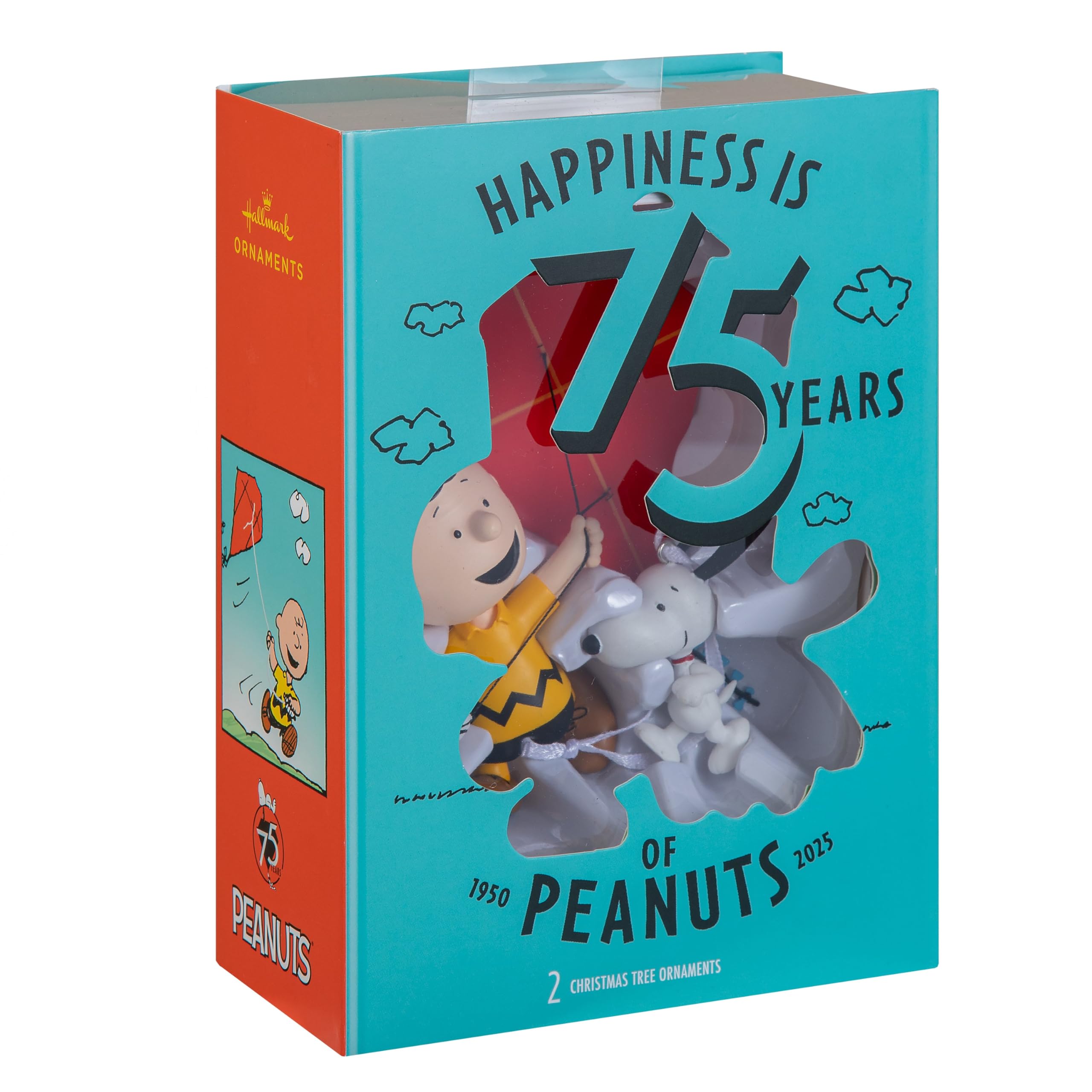 Hallmark Red, Yellow, Black, White Peanuts Storied Moments Ornament, Charlie Brown & Snoopy, Tree Decoration, Collectible,