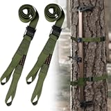 Hunting Climbing Stick Replacement Straps Heavy Duty Tree Stand Climbing Stick Straps Climbing Stick Accessories To Fix Most Hang-On&apos;s Platforms And Sticks&comma; Easy To Adjust&comma; Sturdy And Durable