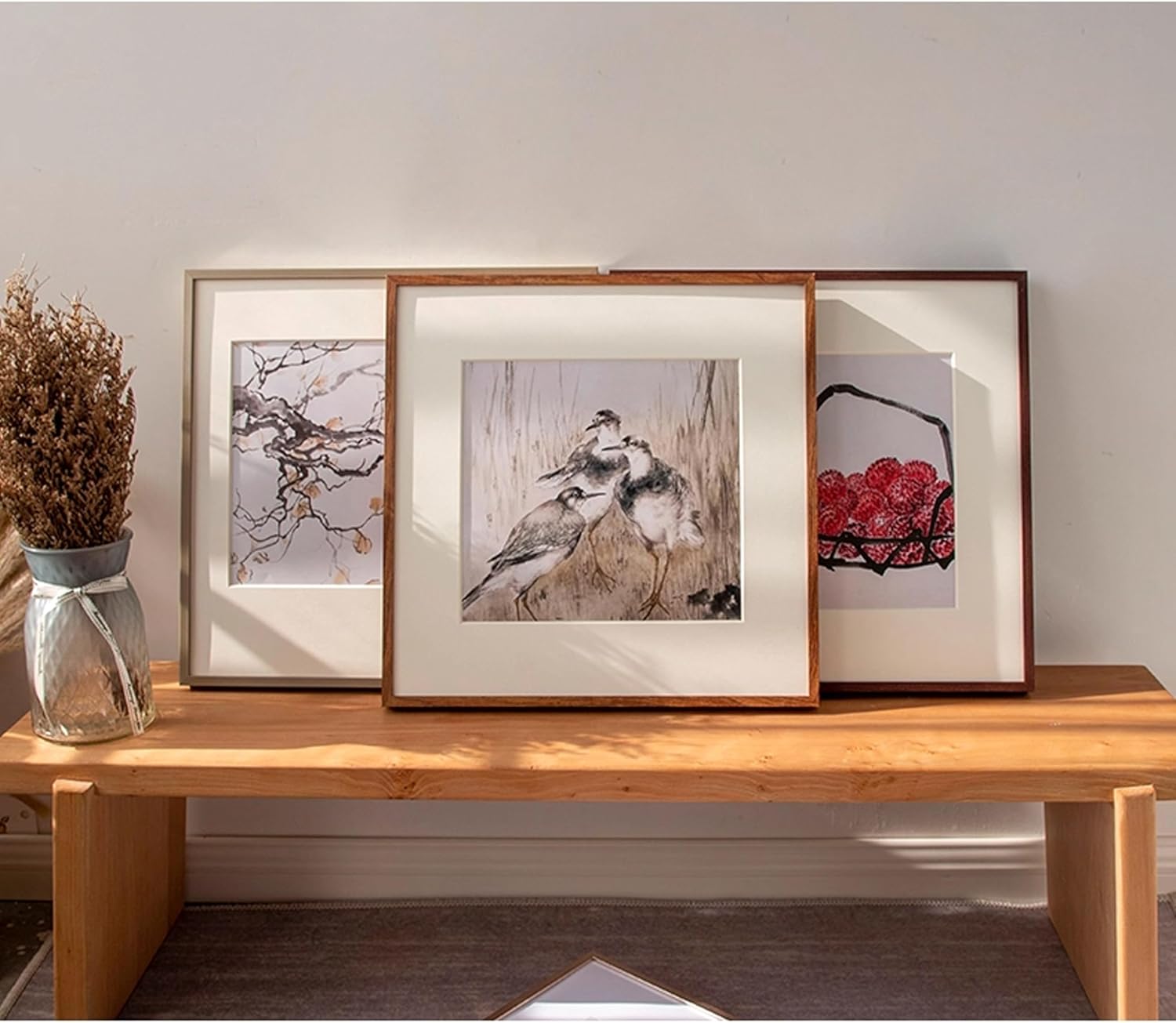 額縁 50角 写真立 樹脂 正方形 木製 ジグソーパズル 油絵用 書道 絵画