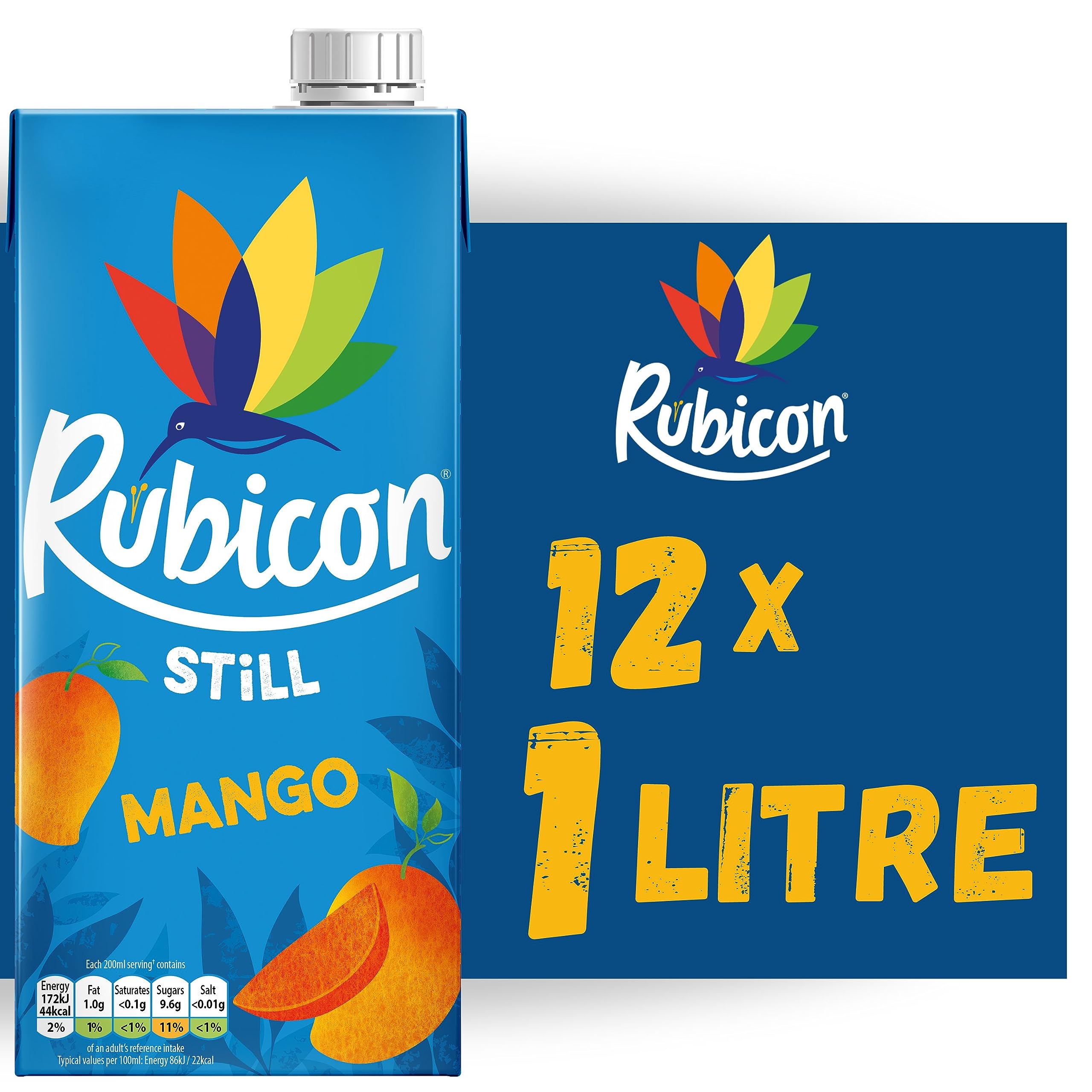 Rubicon Egzotyczny napój z sokiem mango 1 l opakowanie 12 sztuk