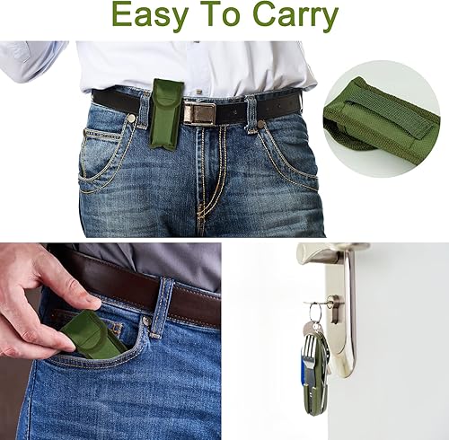 Miniatura 6 de Utensilios de camping 7 en 1  Juego de cuchillos portátiles de acero inoxidable para senderismo, pícnics, entusiastas del aire libre y viajes, kit