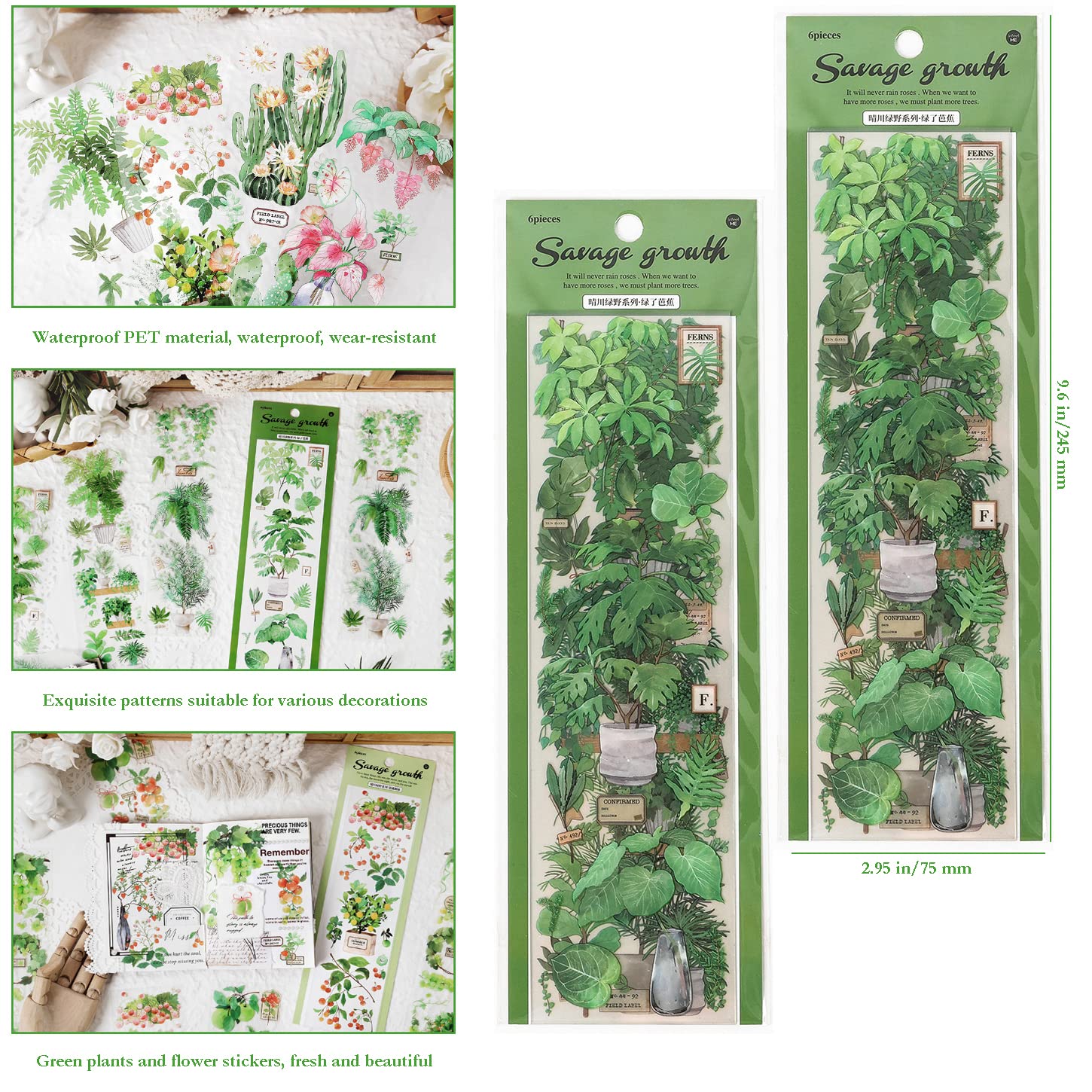 Papier do scrapbookingu, 24 arkusze, estetyczne naturalne naklejki do scrapbookingu, botaniczne naklejki do dziennika, dekoracyjne naklejki do majsterkowania, dekoracje do robienia kartek