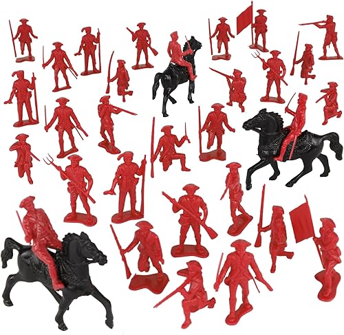 Miniatura 5 de BMC Classic MPC Revolutionary War British Soldiers - Figuras de plástico para hombres del ejército