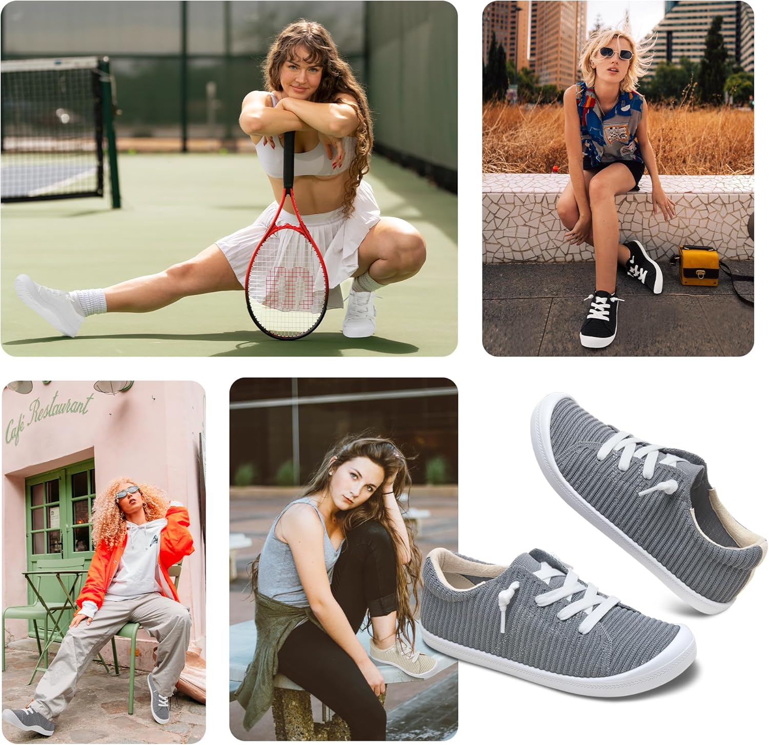 Mesh Slip On Shoes Women Comfort Knit Slip On Loafer Casual Fashion Sneaker Lightweight and Breathable Walking Flats - Image 2