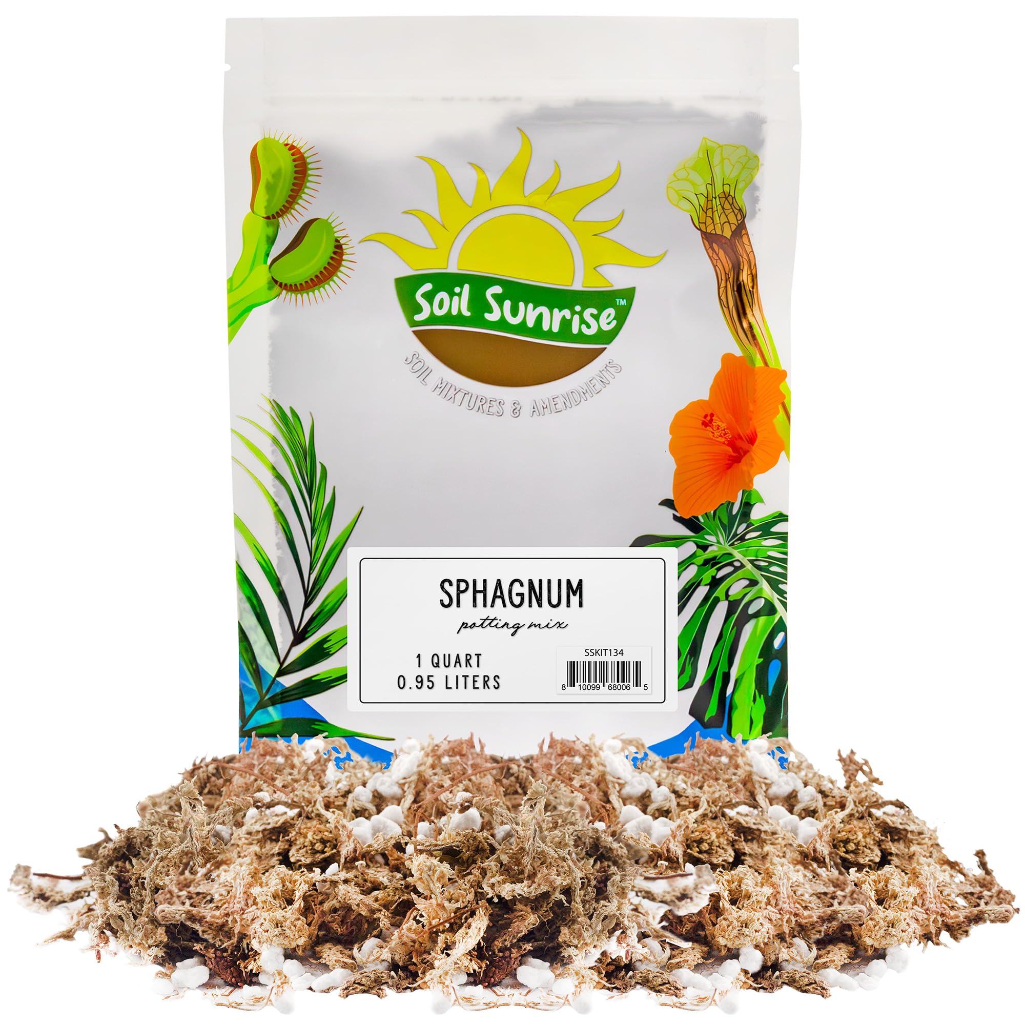 Amazon.com : Soil Sunrise Sphagnum Moss Potting Mix (1 Quart) for