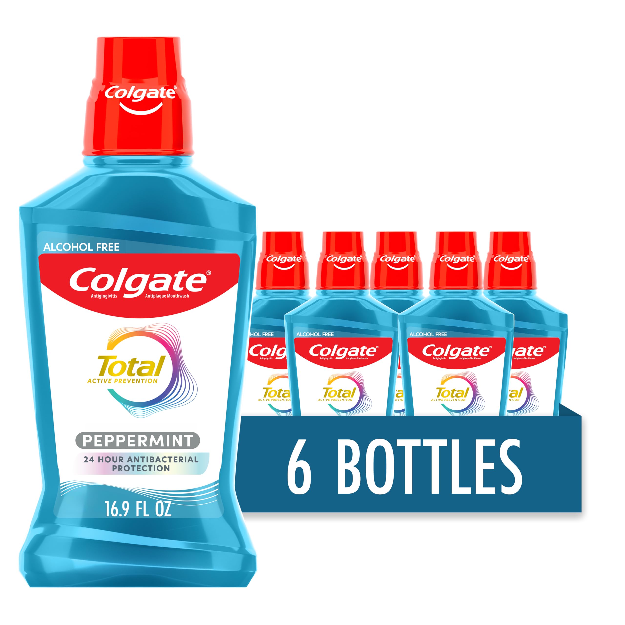 Colgate Total Pro-Shield Mouthwash, Peppermint - 500 mL (6 Pack)-picture-10