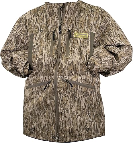 FROGG TOGGS Men's Grand Refuge 3-N-1 Waterproof, Insulated Jacket with Removable Primaloft Liner, Mossy Oak Bottomland, Medium