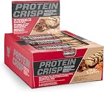 BSN Protein Crisp Bar by Syntha-6, Low Sugar Whey Protein Bar, 20g of Protein, Salted Toffee Pretzel, 12 Count (Packaging may vary)