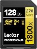 LEXAR PROF 128GB 1800X SDXC UHS-II 270MBs قراءة 180MBs كتابة C10 V60 U3
