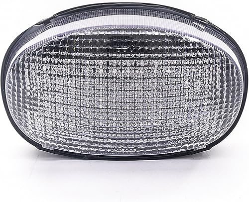 Luz trasera LED de freno para motocicleta, lente transparente con señales de giro integradas para Triumph Daytona 2002-2004, TT600 2000-2004,
