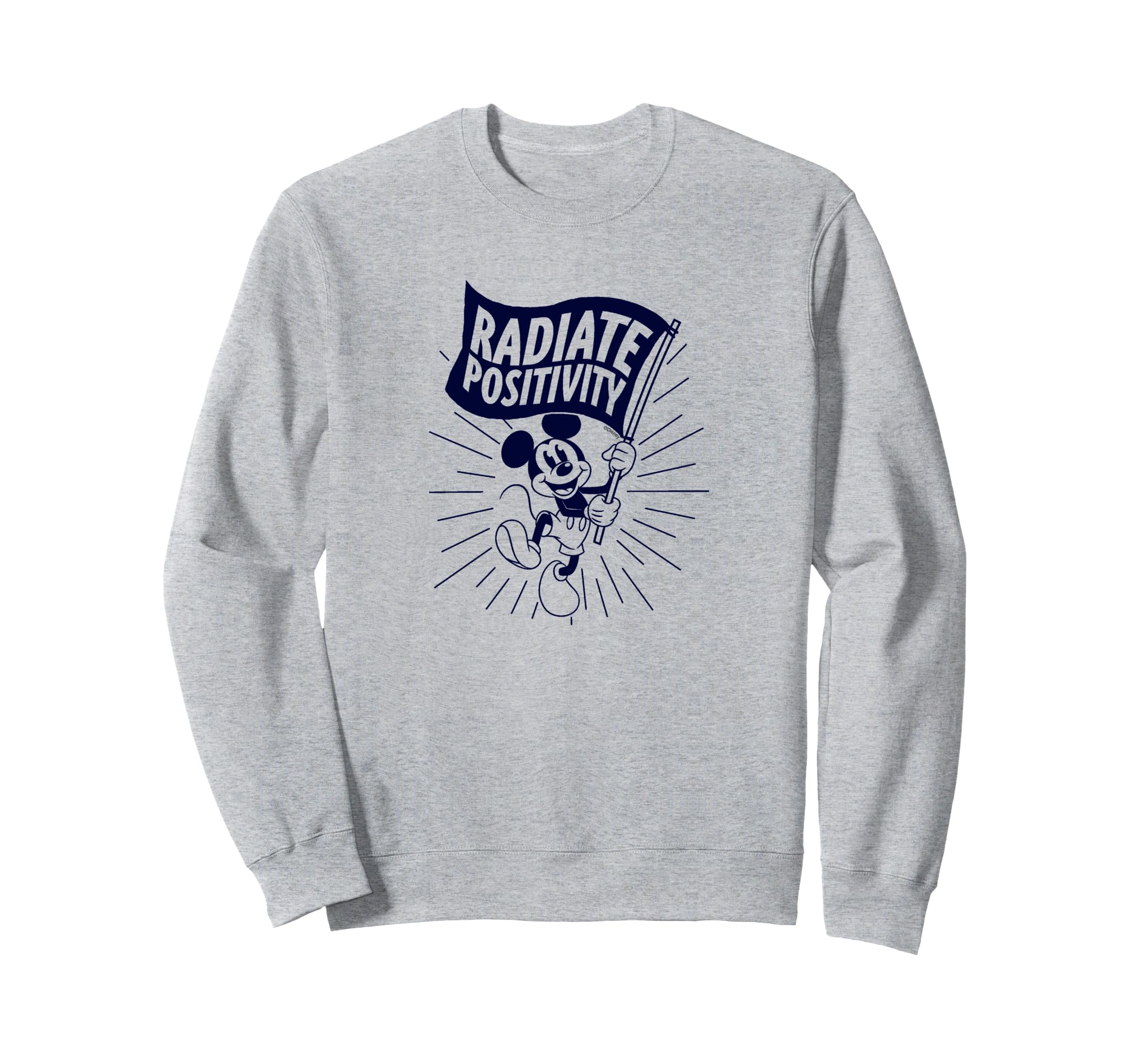 Sweat Mickey Radiate Positivity Disney aux finitions soignées et élégantes
