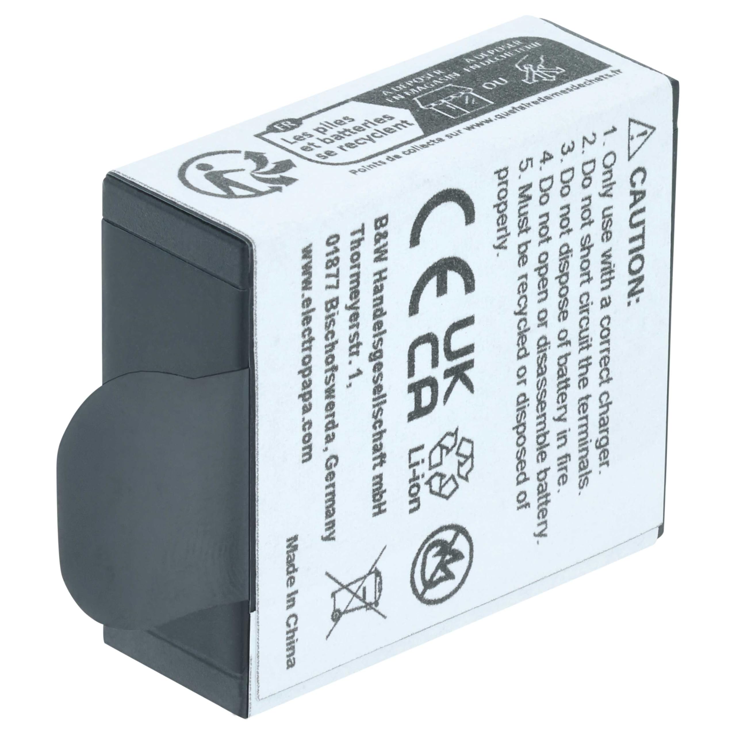 vhbw 3x batteria compatibile con AEE Lyfe Silver, Titan, S72 | mini fotocamera (850mAh, 3,7V, Li-Ion)