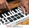 Akai Professional MPK Mini MK3-25 Keys USB MIDI Keyboard Controller with 8 Backlit Drum Pads, 8 Buttons, Music Production Software and Native Instruments Sound Package (NKS Integration), White